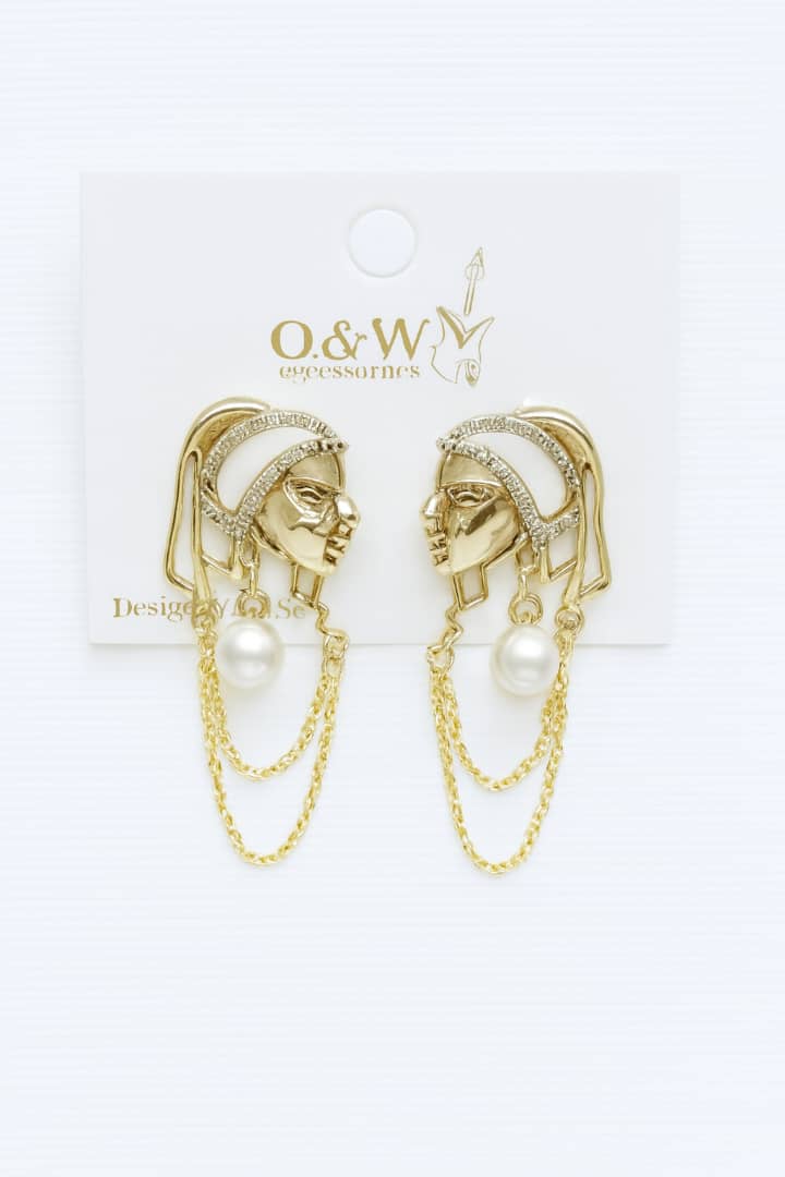 گوشواره میخی طرح مروارید عشق 8