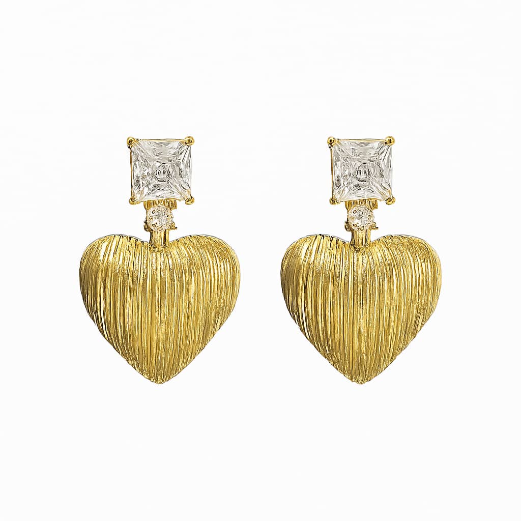 گوشواره طرح قلب ملودی 3700