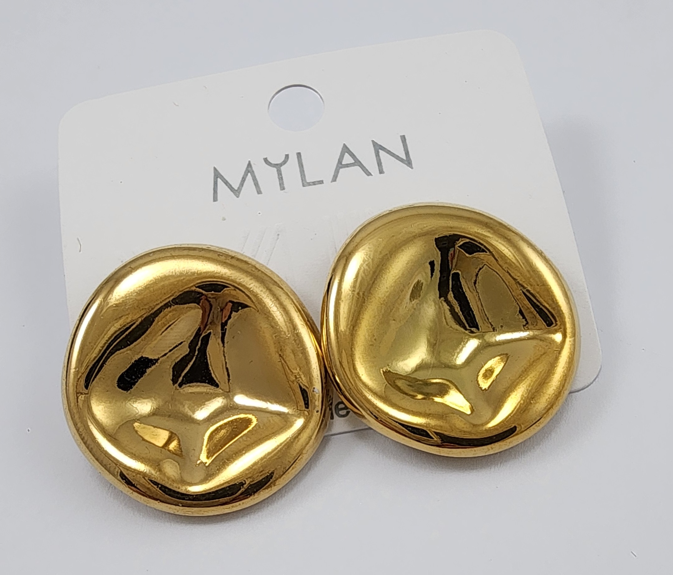 گوشواره استیل مدل حبابی آینه ای