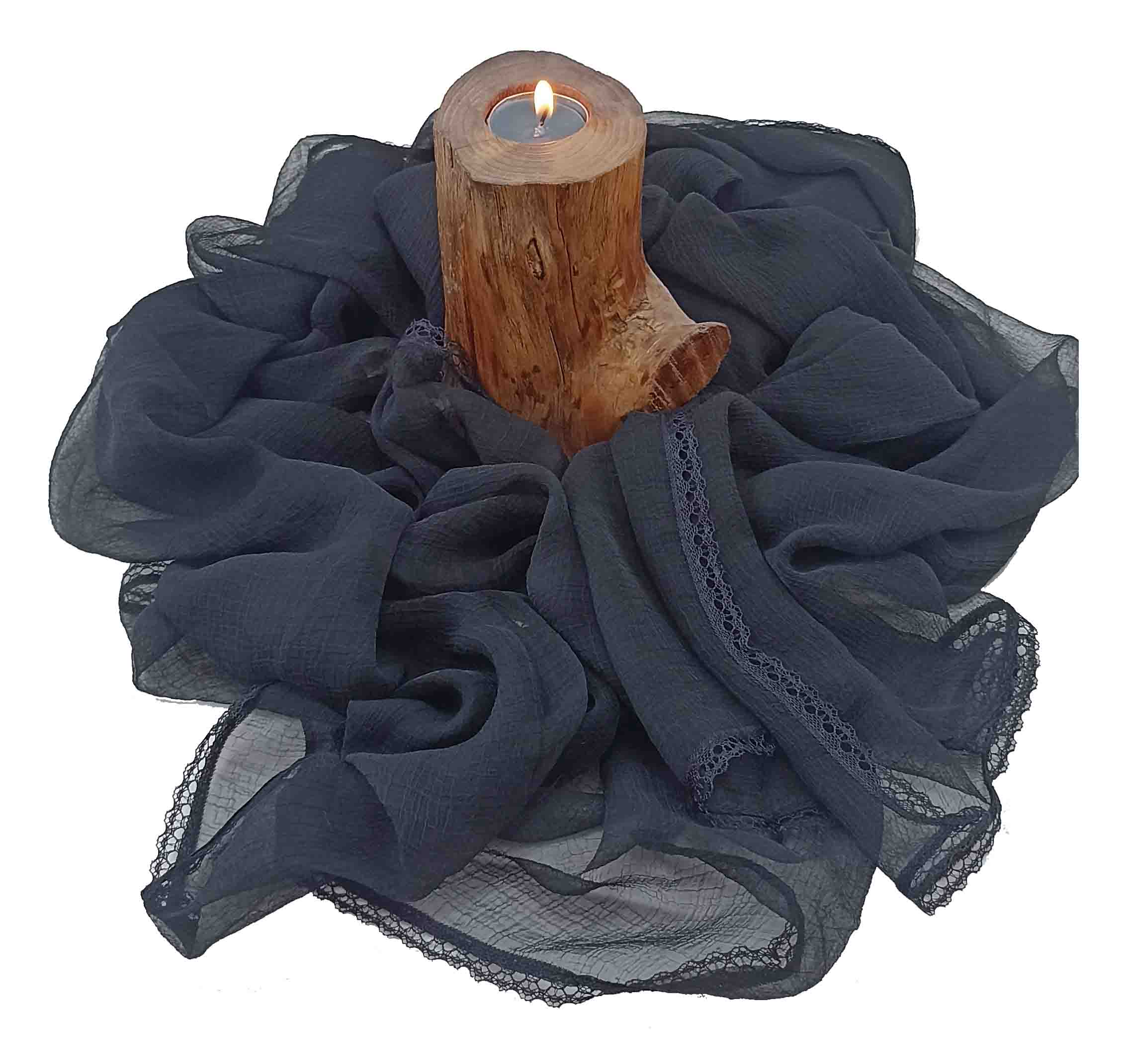 شال زنانه مدل حریر  29 - مشکی