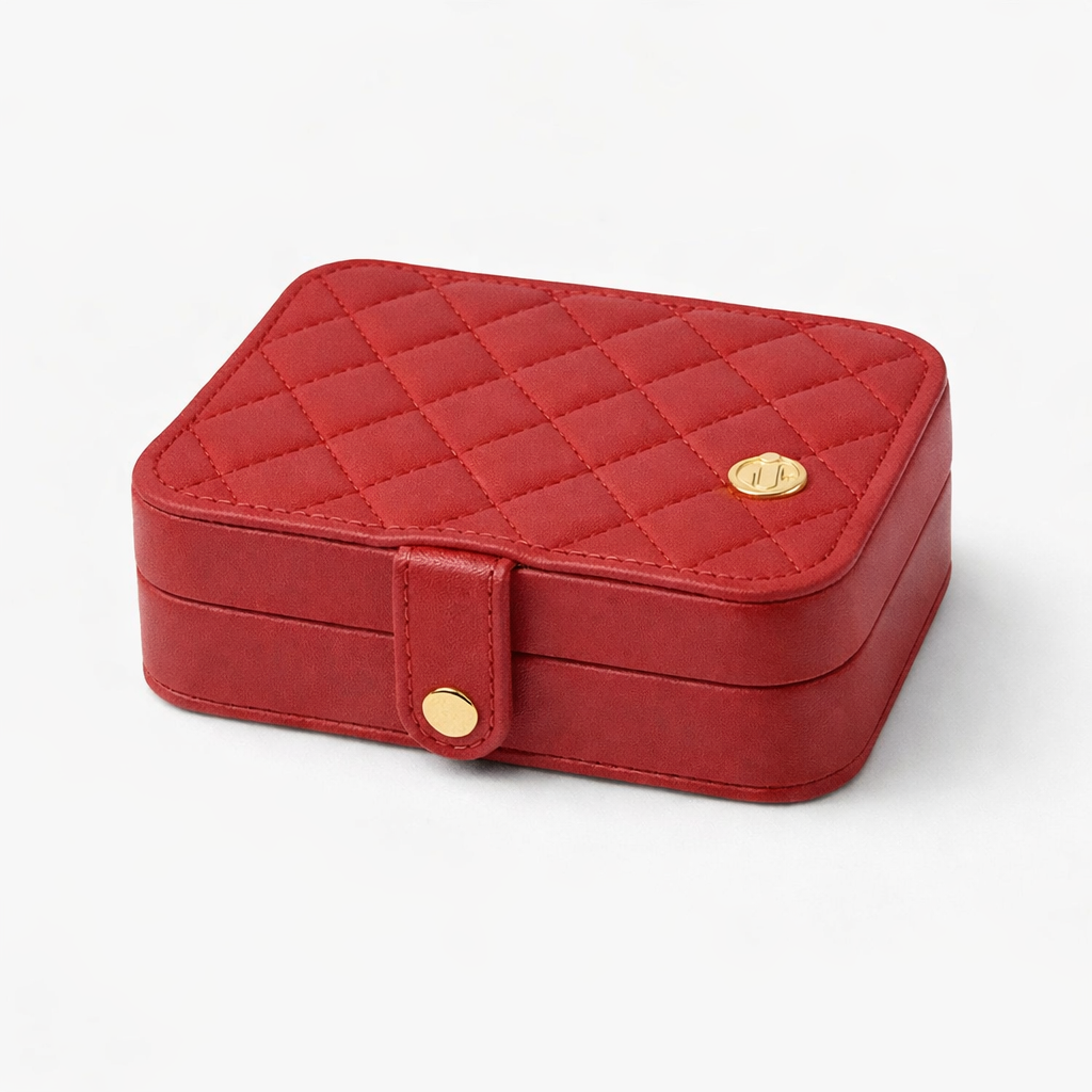 جعبه جواهرات مسافرتی زنانه مدل  کد A627 - سفید