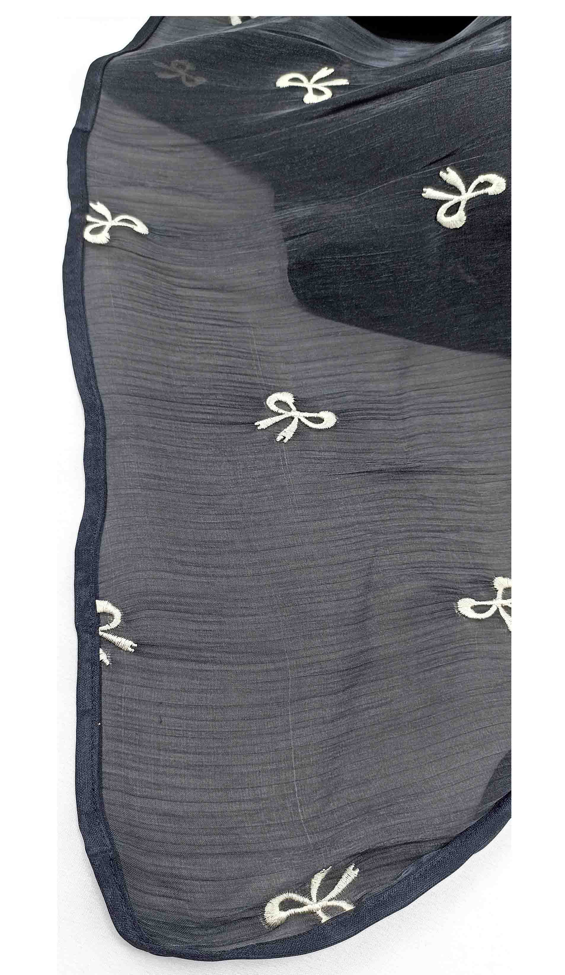 شال زنانه مدل حریر گلدار مجلسی 20 - مشکی - تصویر 1