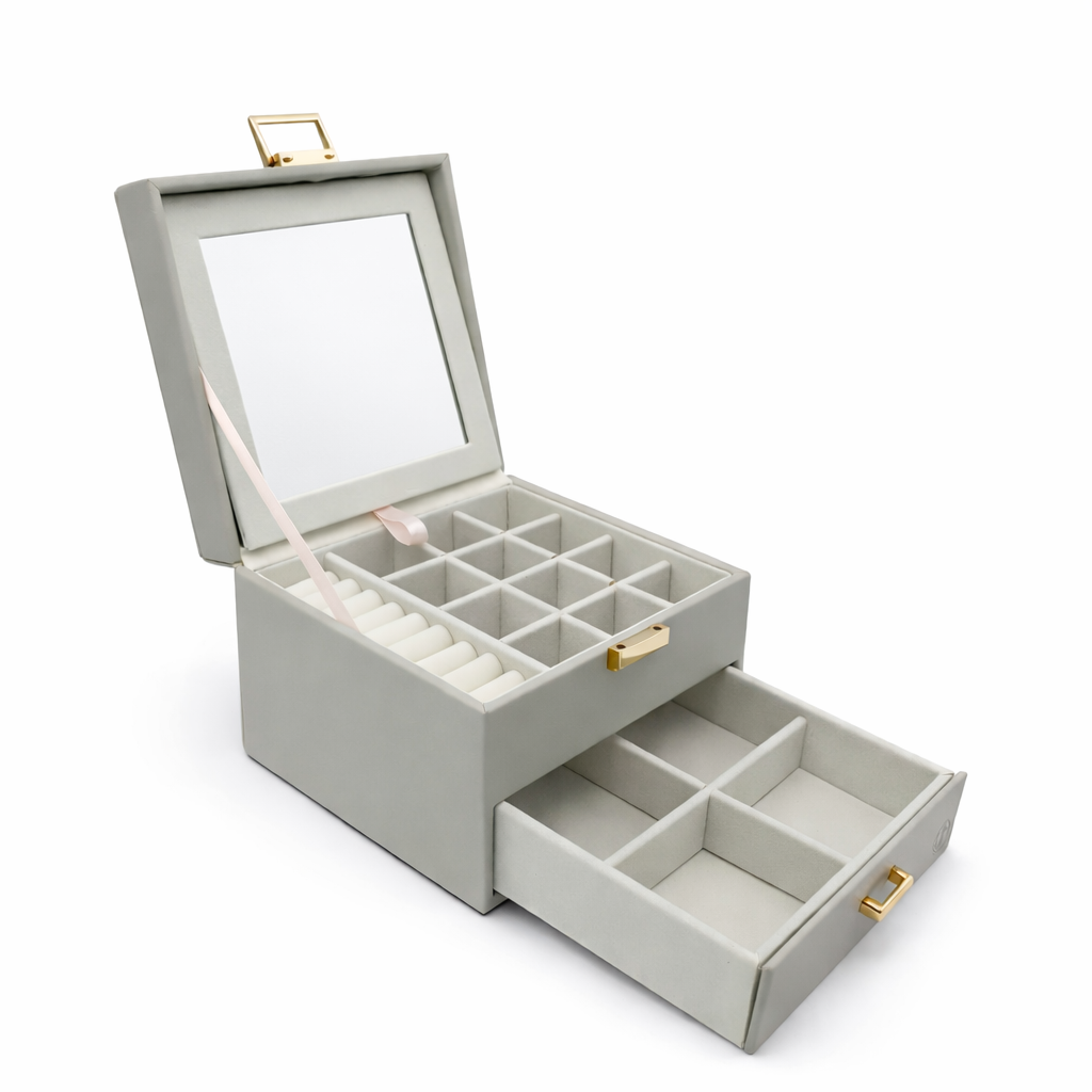 جعبه جواهرات لوکس زنانه مدل کد A355 - صورتی - تصویر 2 جعبه جواهرات لوکس زنانه مدل کد A355 - صورتی - تصویر 2