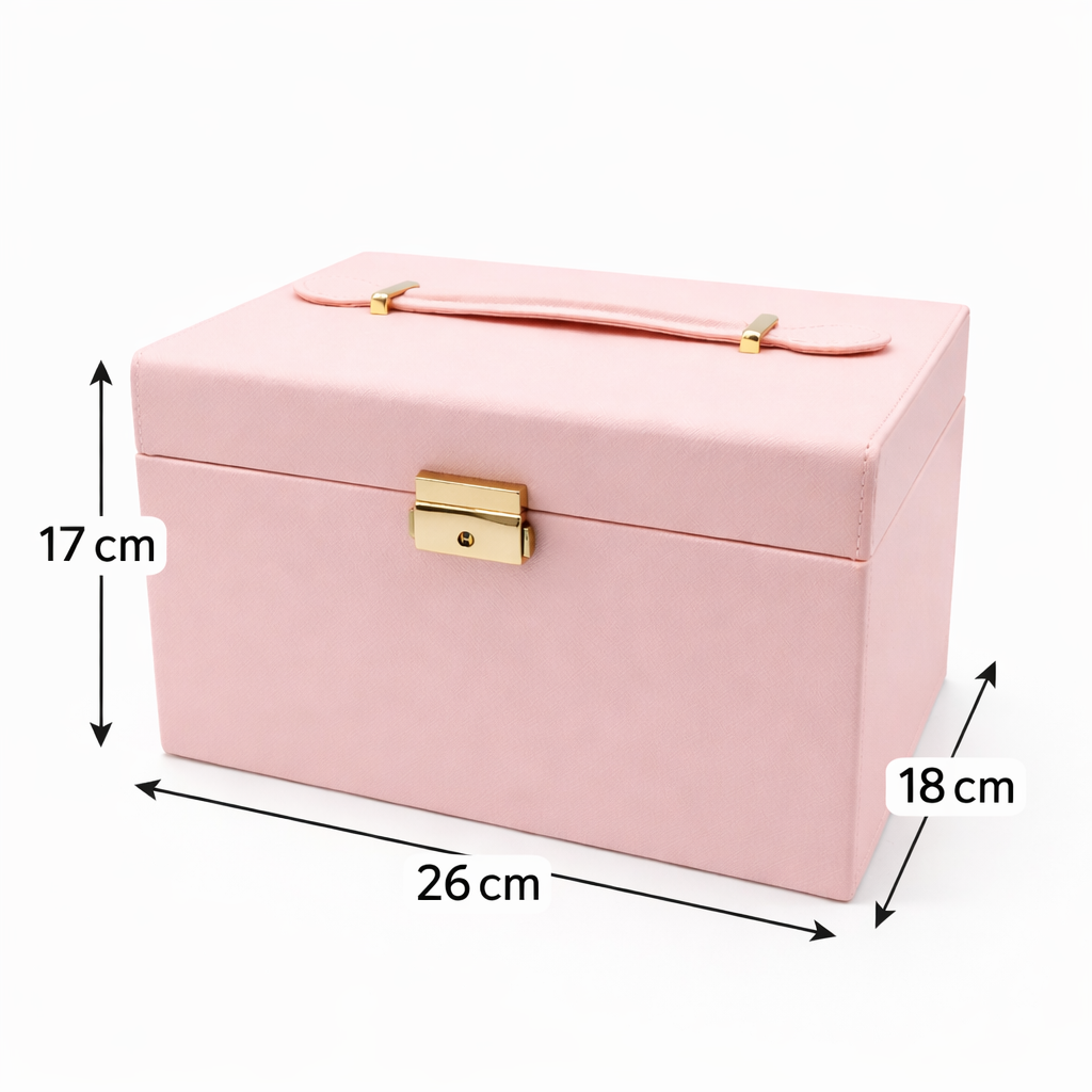 جعبه جواهرات مدل کد A633 - صورتی - تصویر 5