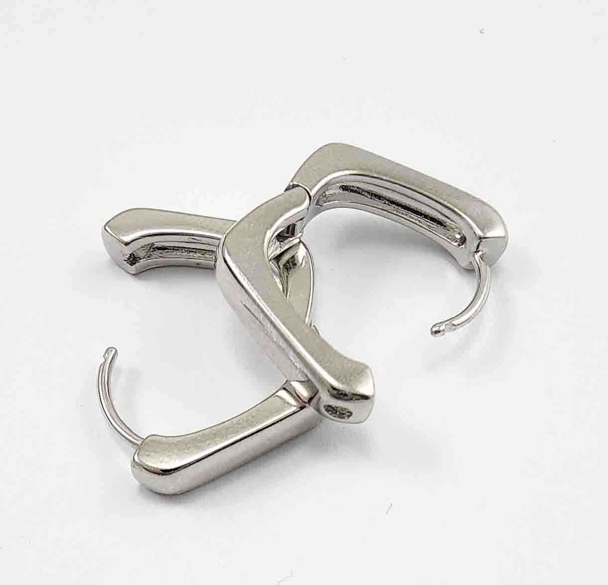 گوشواره مربعی پهن ژوپینگx1065 - مدل 1 - تصویر 2