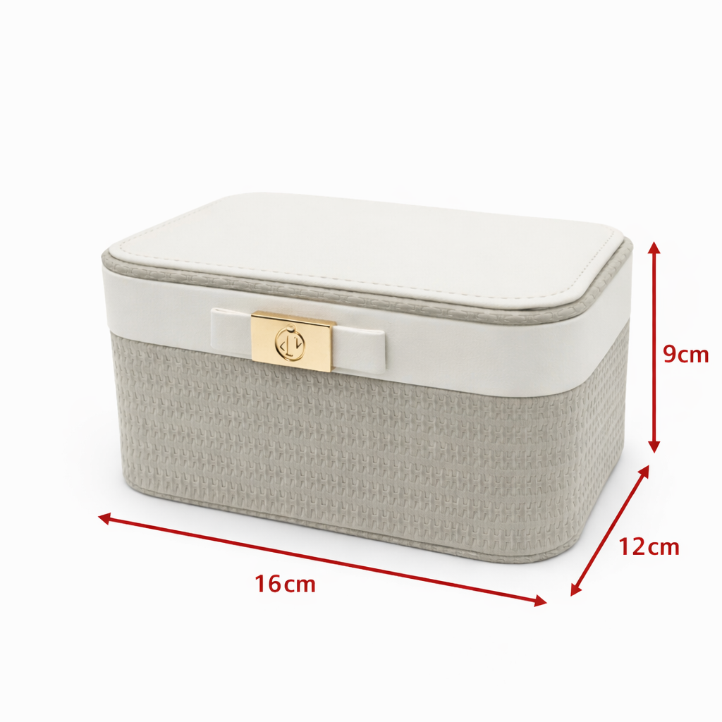 جعبه جواهرات مدل دو رنگ کد M099 - سفید - تصویر 5