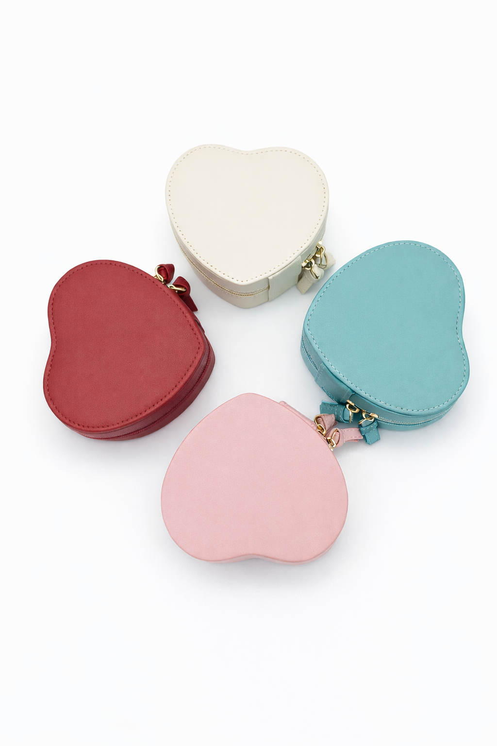 جعبه جواهرات زنانه مدل قلبی بزرگ کد A636 - قرمز - تصویر 4