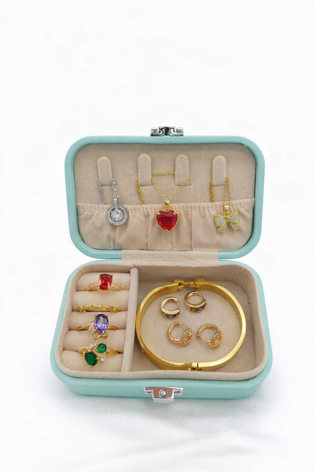 جعبه جواهرات چرمی مدل مینی کیس کد M020 - صورتی - تصویر 2 جعبه جواهرات چرمی مدل مینی کیس کد M020 - صورتی - تصویر 2