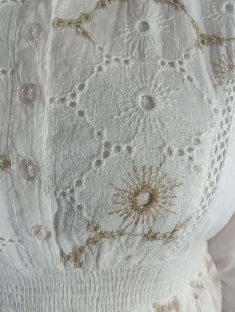 پیراهن بلند زنانه 1 - سفید - تصویر 1