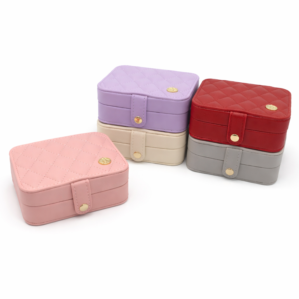 جعبه جواهرات مسافرتی زنانه مدل  کد A627 - سفید - تصویر 5