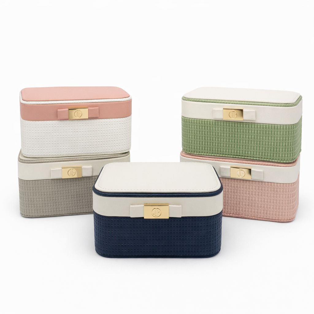 جعبه جواهرات مدل دو رنگ کد M099 - سفید - تصویر 4