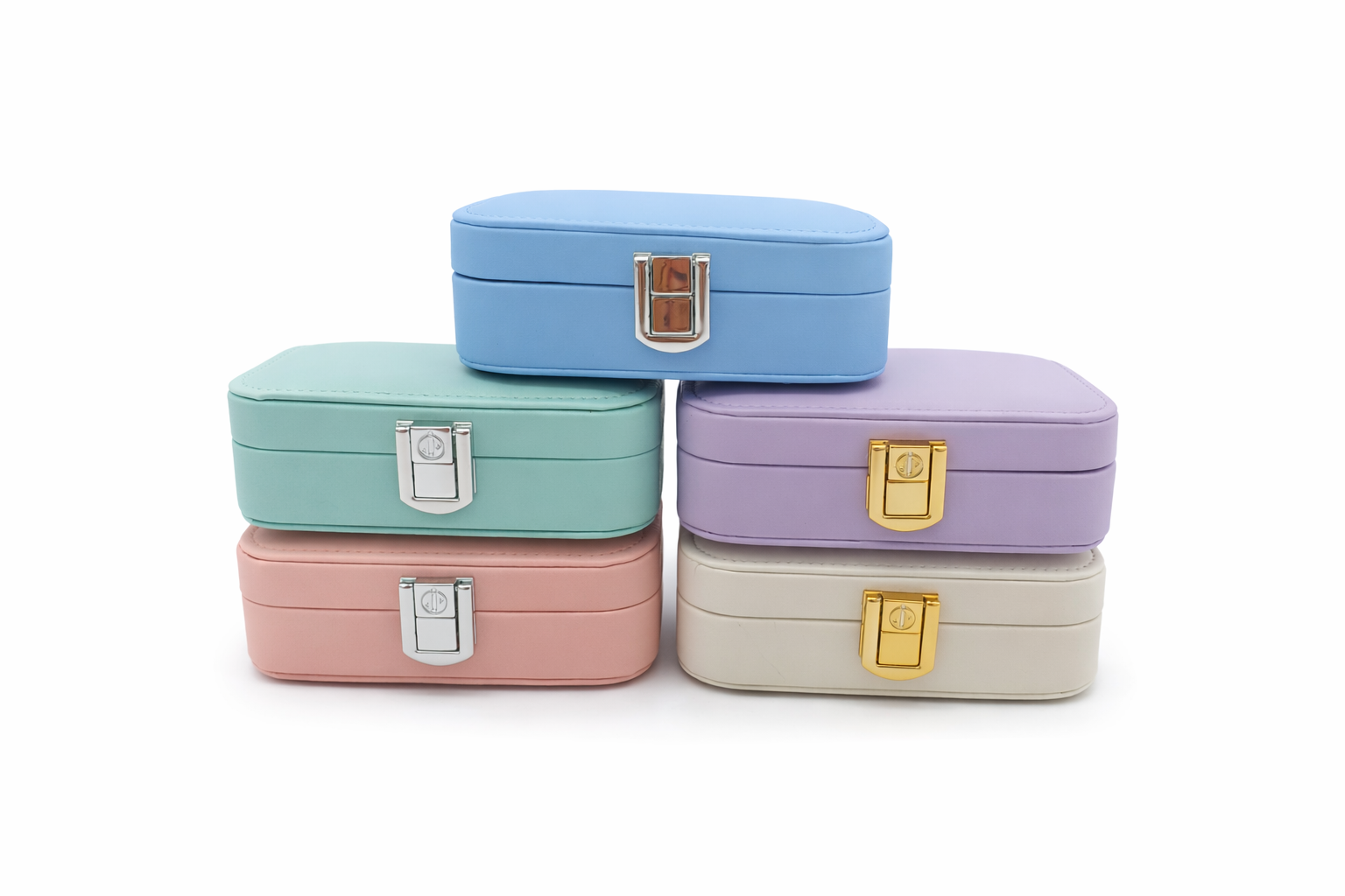 جعبه جواهرات چرمی مدل مینی کیس کد M020 - صورتی - تصویر 4 جعبه جواهرات چرمی مدل مینی کیس کد M020 - صورتی - تصویر 4