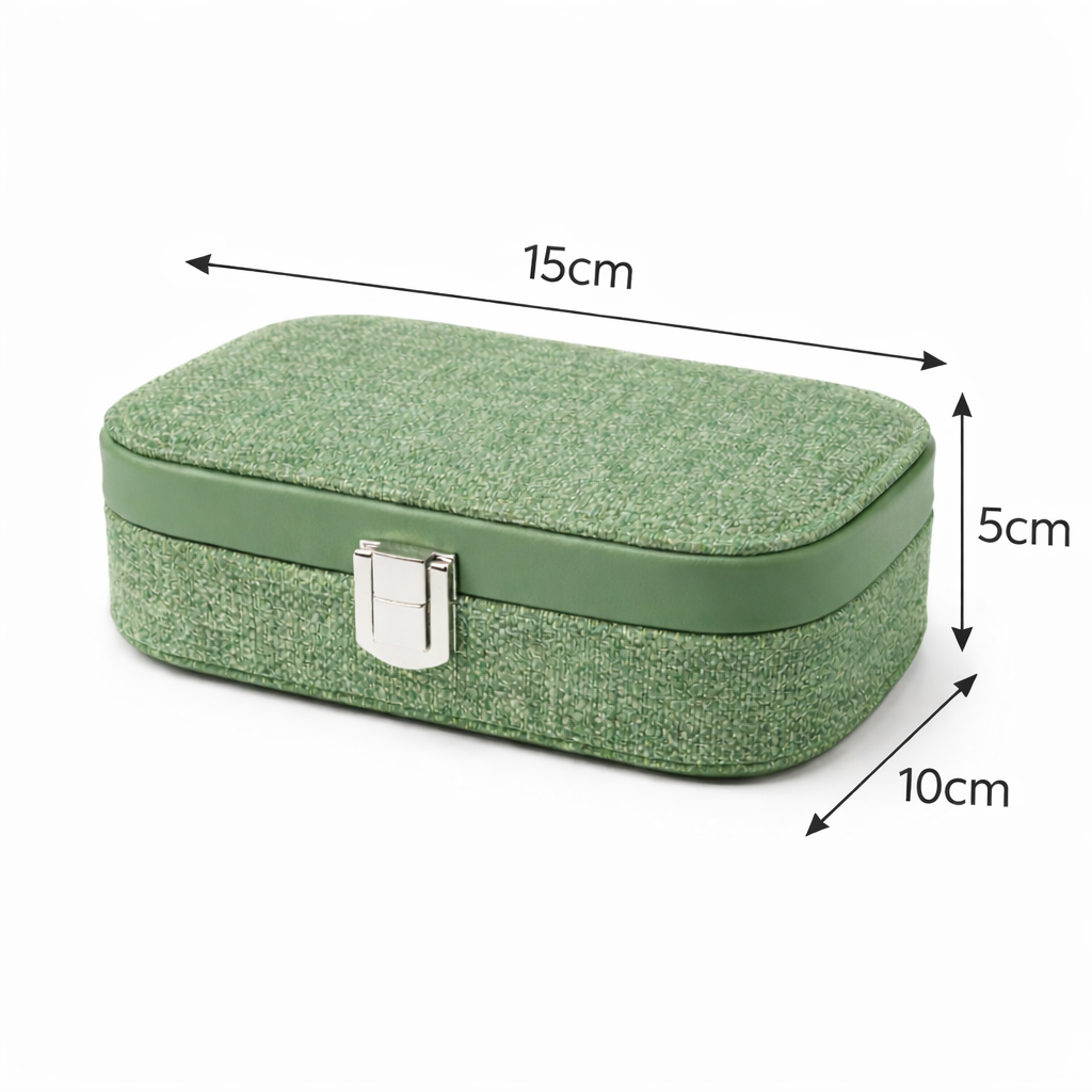 جعبه جواهرات مدل کد M030 - سبز مغز پسته ای - تصویر 4