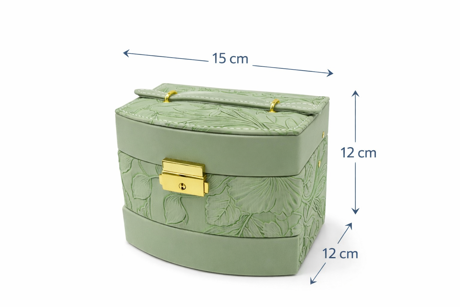 جعبه جواهرات مدل گل برجسته کد M030 - سفید - تصویر 5 جعبه جواهرات مدل گل برجسته کد M030 - سفید - تصویر 5