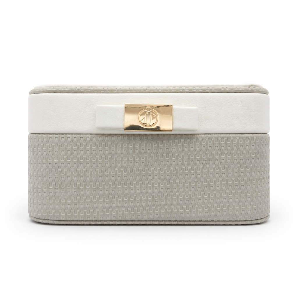 جعبه جواهرات مدل دو رنگ کد M099 - سفید - تصویر 3