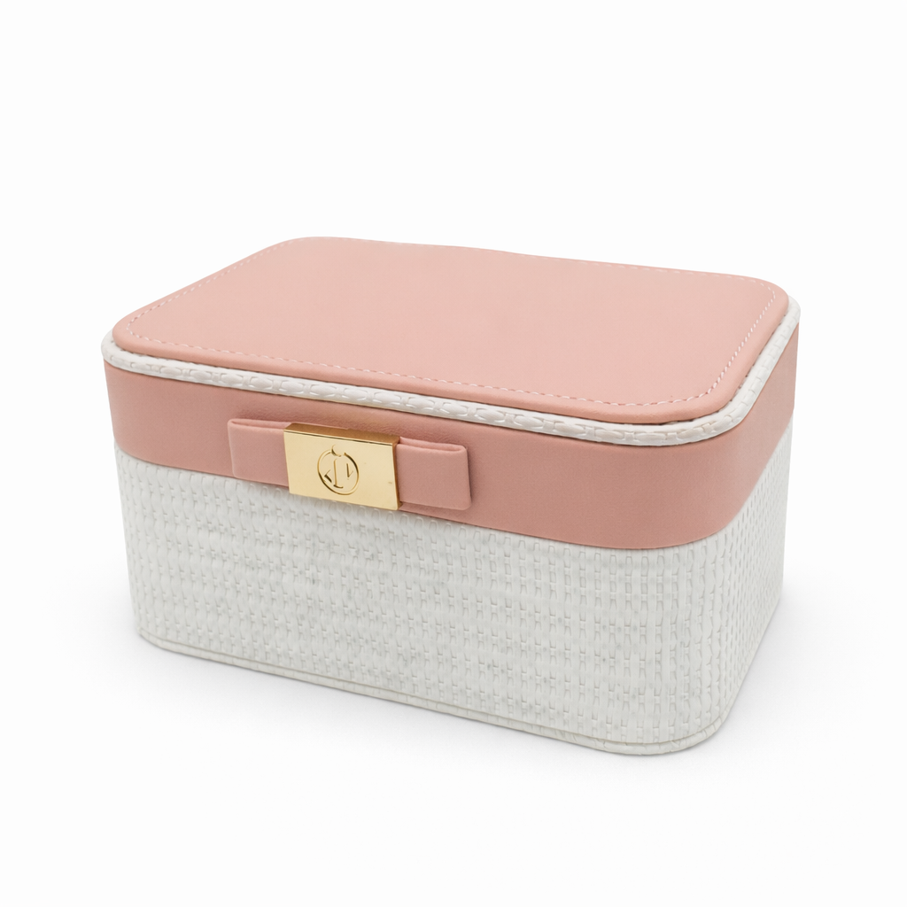 جعبه جواهرات مدل دو رنگ کد M099 - سفید - تصویر 1